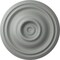 Ekena Millwork Traditional Ceiling Medallion (Fits Canopies up to 4"), 14 3/4"OD x 1 3/4"P, Primed White CM14TR - alternate 1